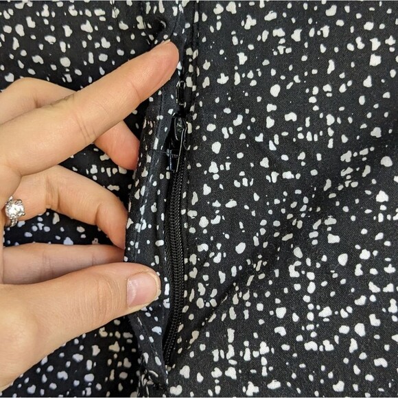 Lane Bryant White Black Stretch Slacks - Picture 3 of 5